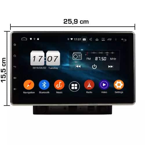 Equipo multimedia universal 2DIN de 10.1" - SPF1000 - Imagen 2