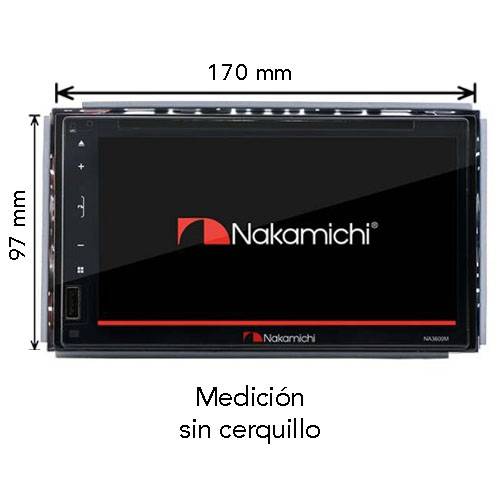 Autoradio 2DIN 6,75" Nakamichi • NA3600M - Imagen 2