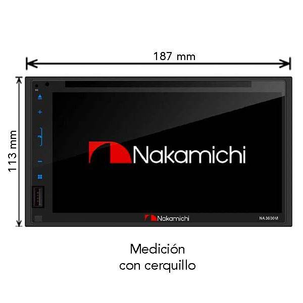 Autoradio 2DIN 6,75" Nakamichi • NA3600M - Imagen 3