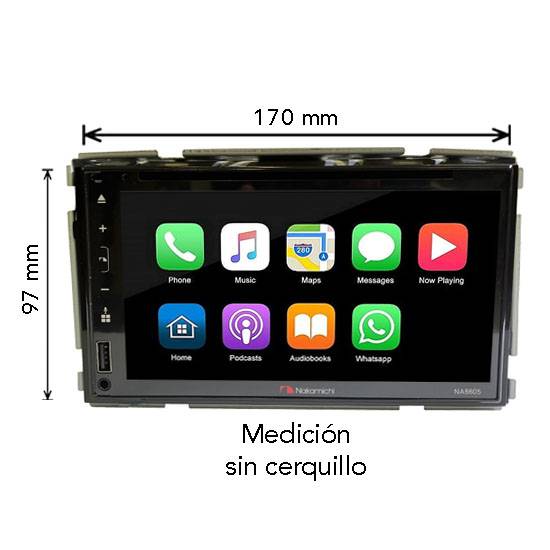 Autoradio 2DIN 6,8" Nakamichi • NA6605 - Imagen 3