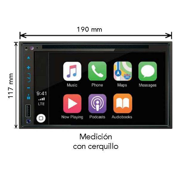 Autoradio 2DIN 6,8" Nakamichi • NA6605 - Imagen 2
