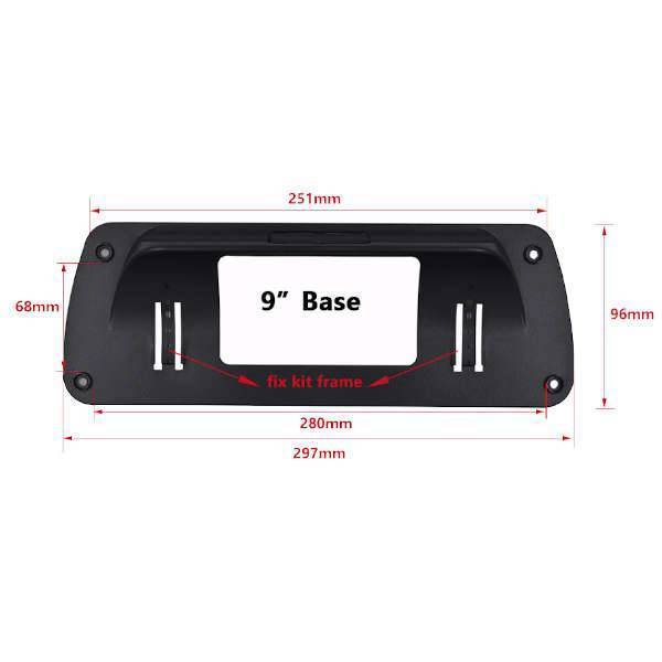 Carcasa unidad multimedia 9" salpicadero Universal - FRUNIVERSAL01 - Imagen 5