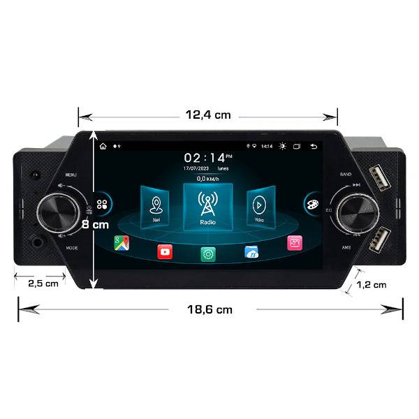 Unidad multimedia 1 DIN con pantalla de 5" • VI5006 - Imagen 2