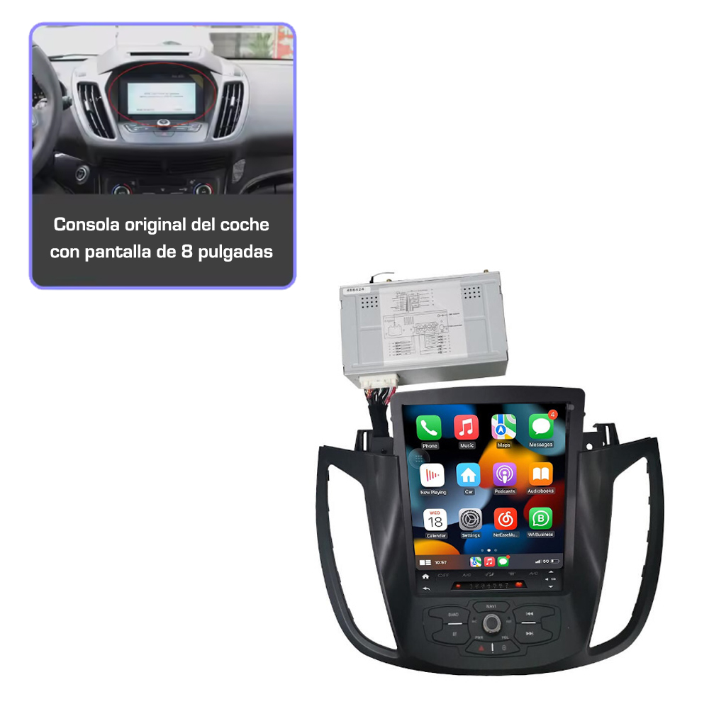 Unidad multimedia específica tipo Tesla 9,7" Ford Kuga 2013-2017 • SPF10406 - Imagen 2