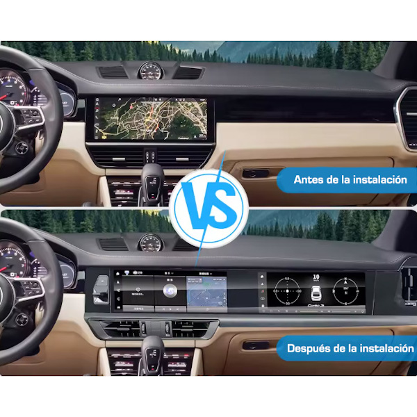 Unidad específica multimedia 24.6" Porsche Cayenne PCM5.0 2018-2023 • SPF2406 - Imagen 2