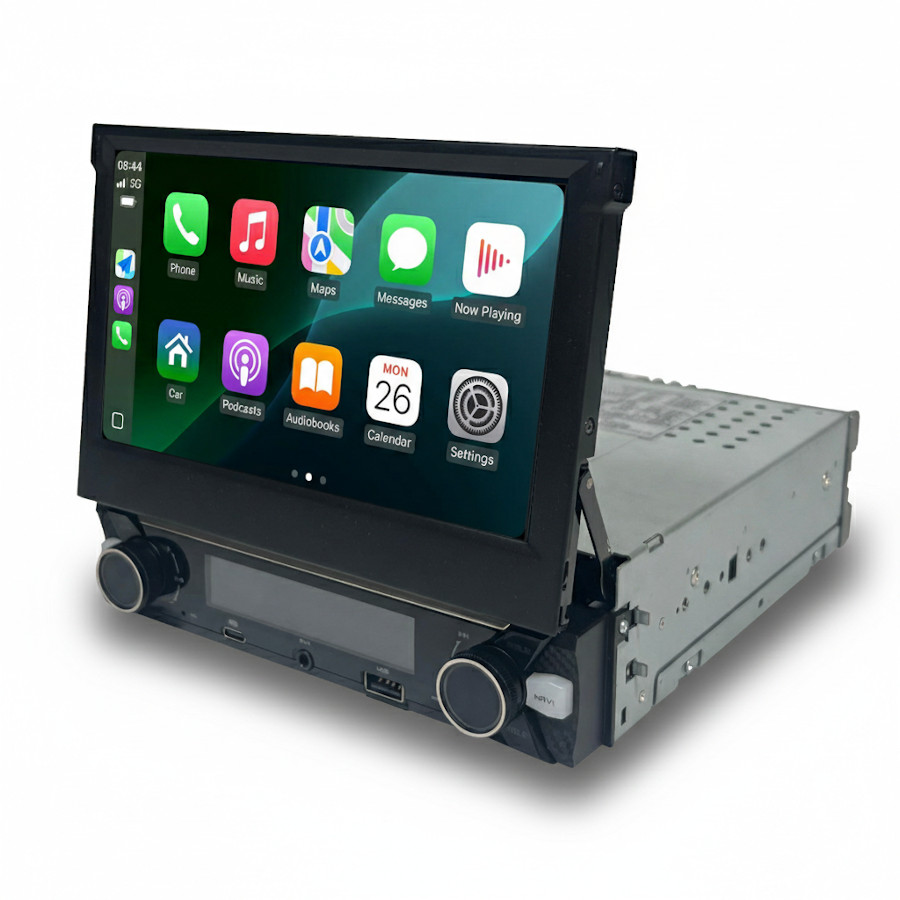 Pantalla ocultable de 7" con Carplay y Android Auto 1 DIN • VI8610