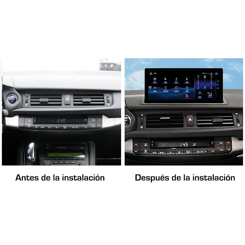 Unidad multimedia específica 10.25" Lexus CT 2011-2019 LOW VERSION sin monitor original LINUX • SPFCT1119LLI - Imagen 2