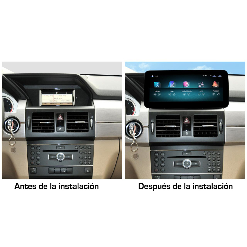 Unidad multimedia específica 10.2" Mercedes Clase GLK NTG4.0 2008-2012 LINUX • SPF1078LI - Imagen 2